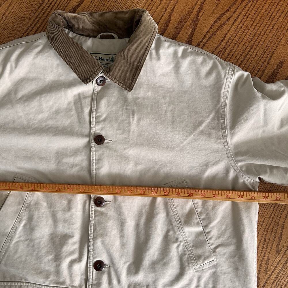 L.L. Bean Jacket Mens 2XL Beige Quilted Thinsulate Lined Chore Workwear Heritage - Picture 11 of 16
